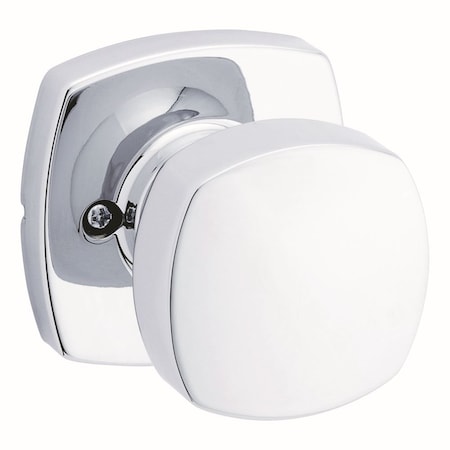 KWIKSET Arroyo Knob with Midtown Rose Half Dummy Bright Chrome Finish 788AYKMDT-26